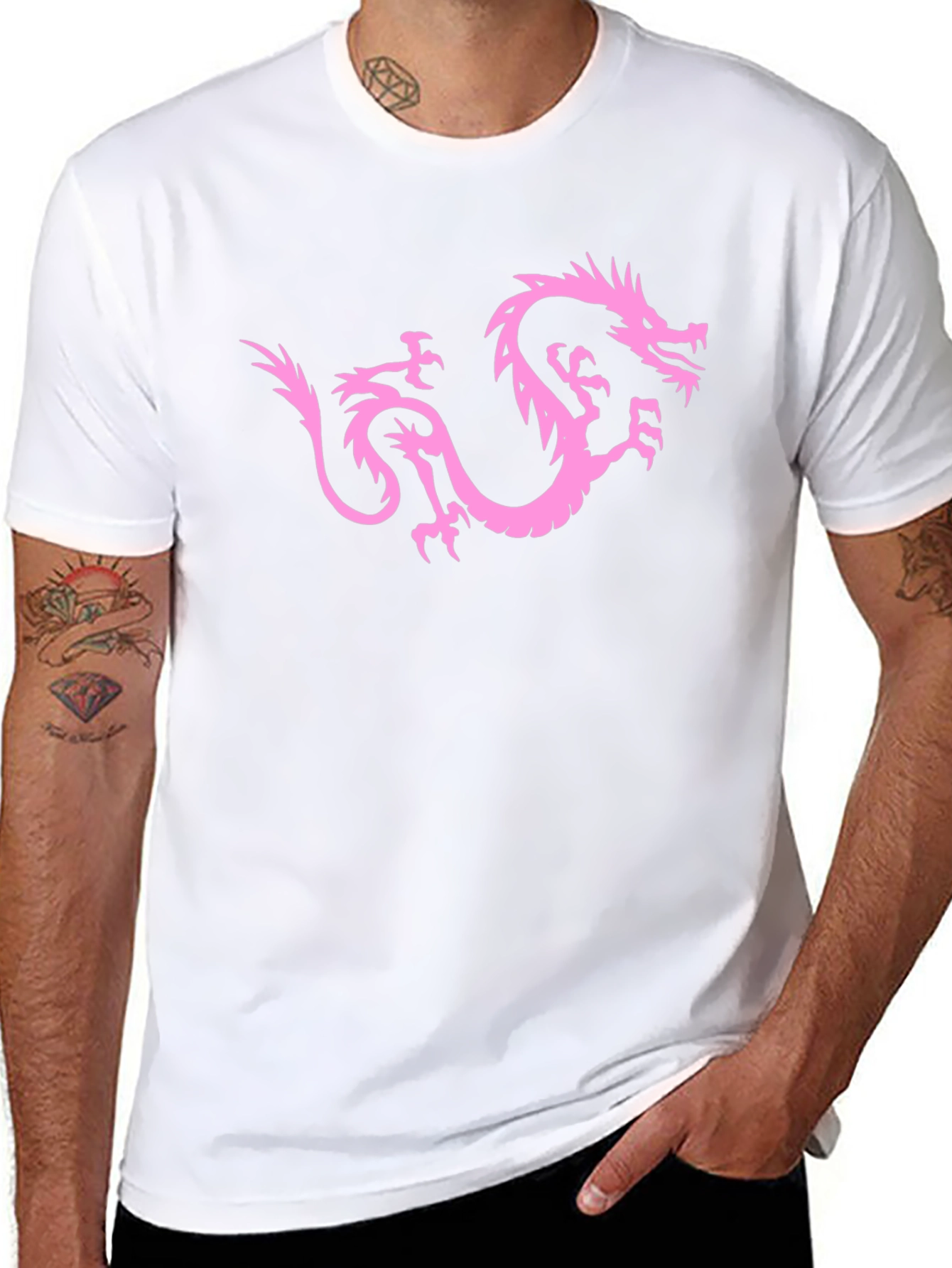 Dragon Graphic Tee - Black