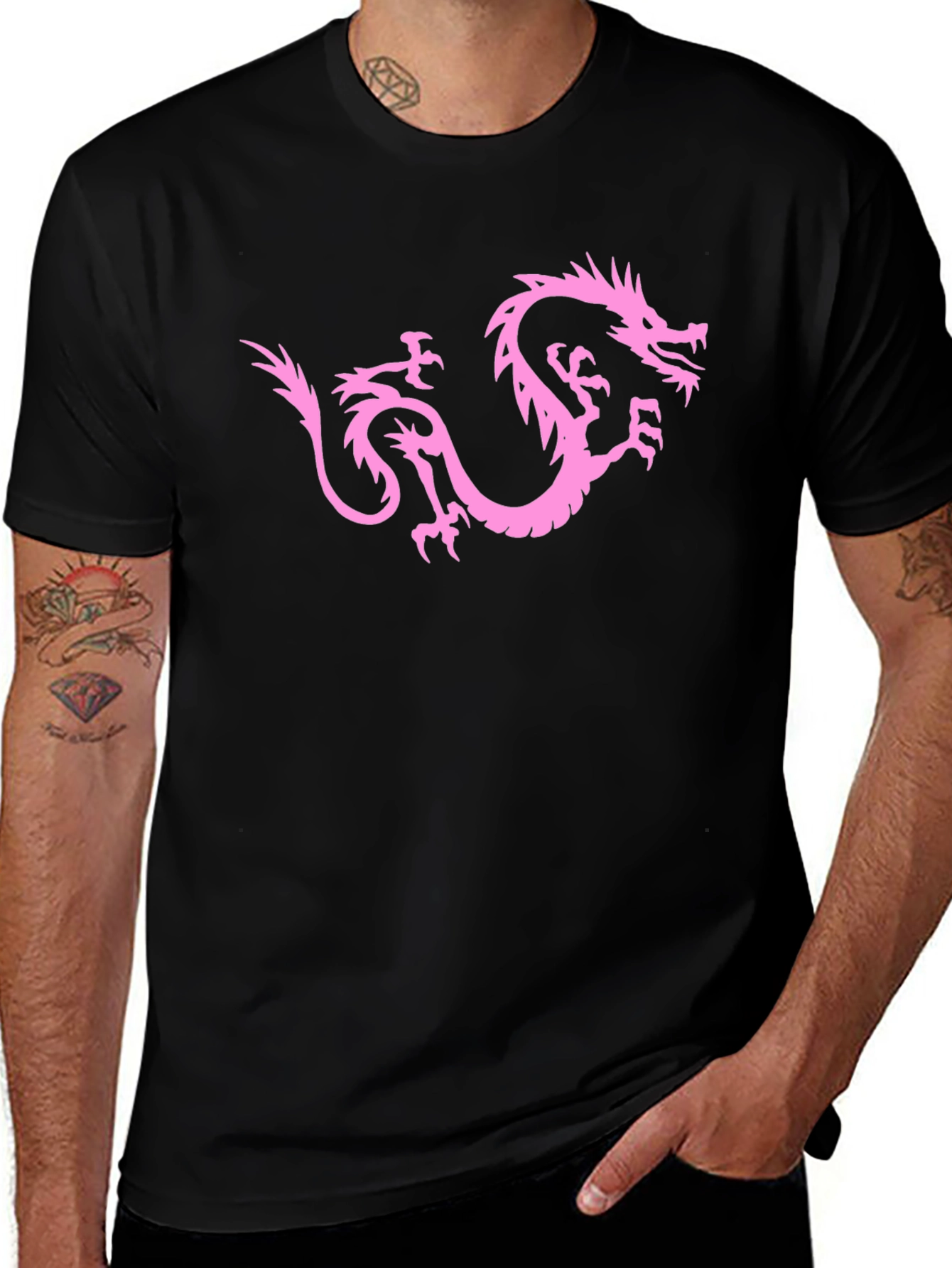 Dragon Graphic Tee - Black