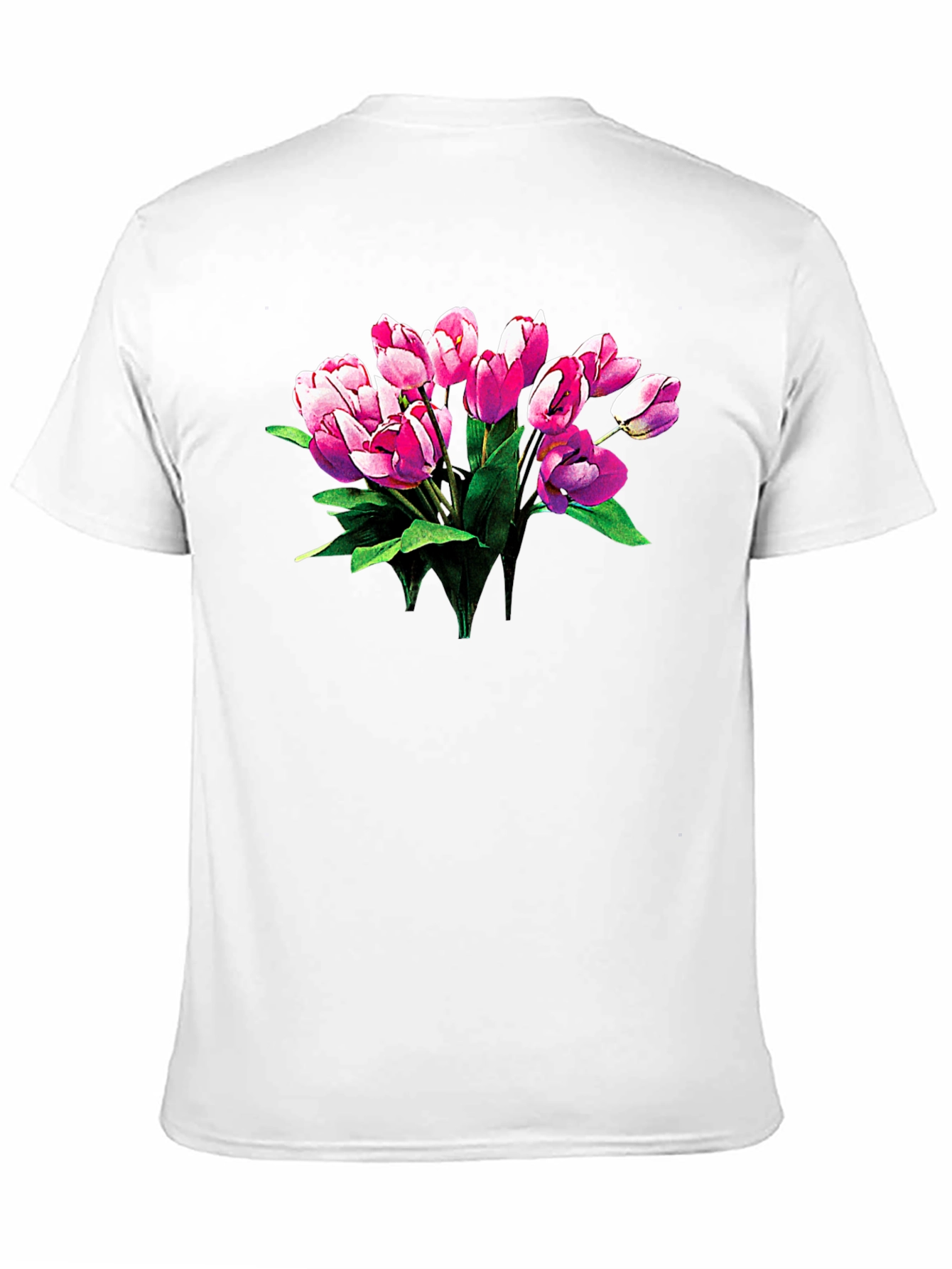 Tulip Bouquet Graphic T-Shirt - Classic Black