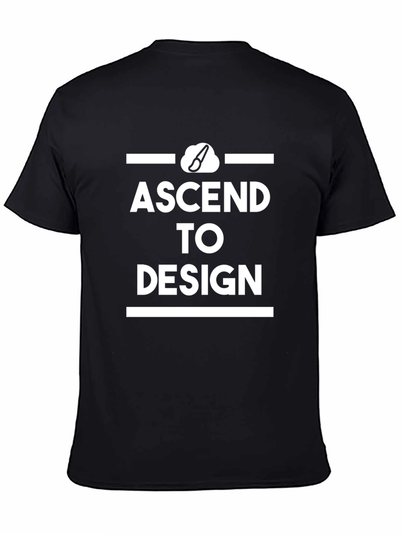 Ascend to Design Black Graphic T-Shirt