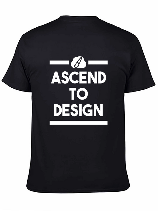 Ascend to Design Black Graphic T-Shirt