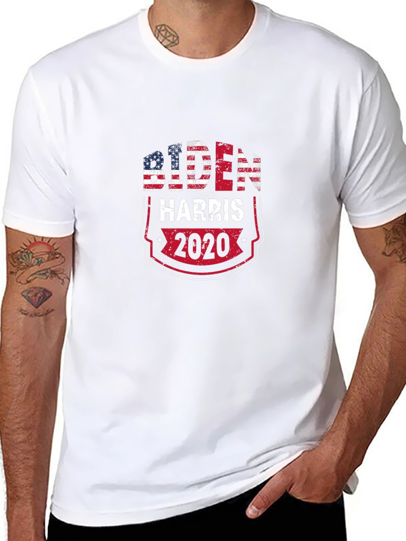 Biden Harris 2020 Patriotic Graphic Tee