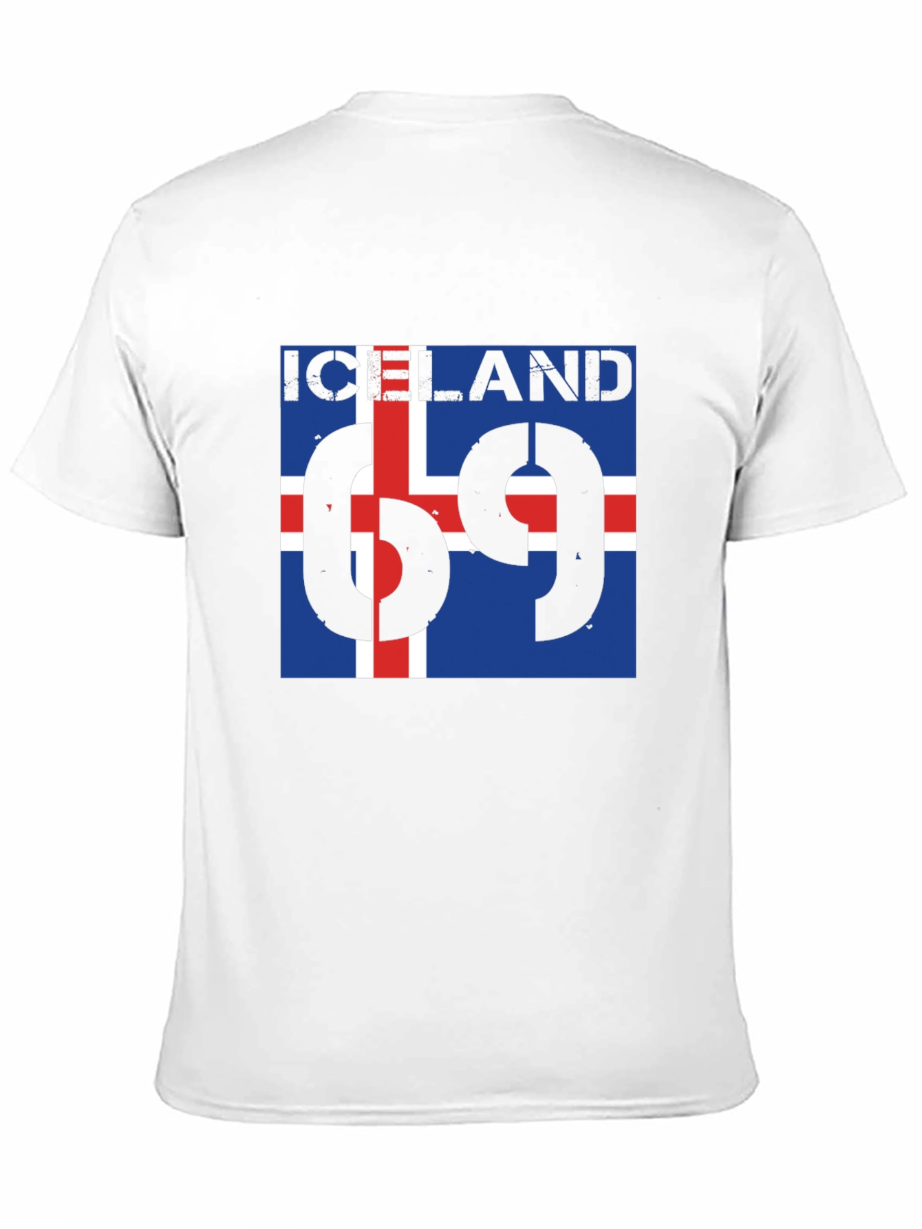 Iceland Flag T-Shirt - Mens Black Tee