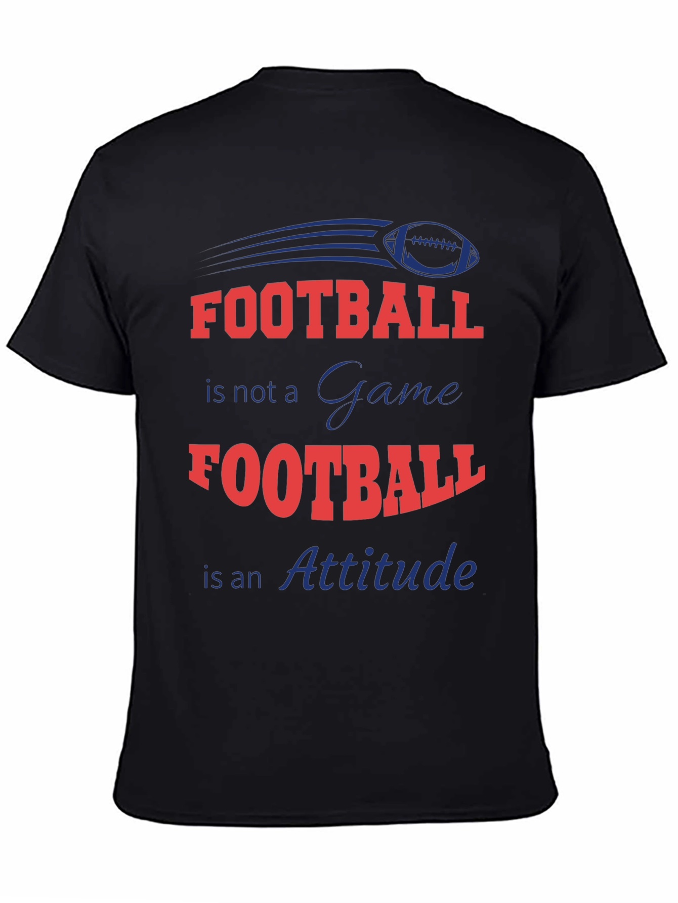 Football Attitude Graphic T-Shirt