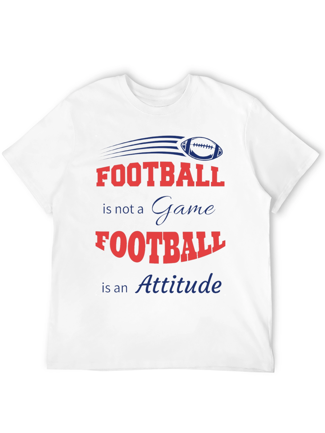 Football Attitude Graphic T-Shirt