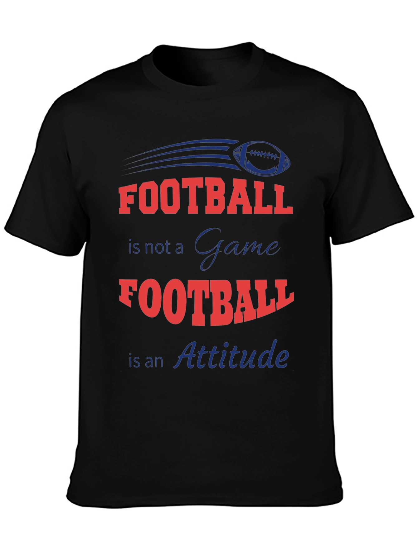 Football Attitude Graphic T-Shirt