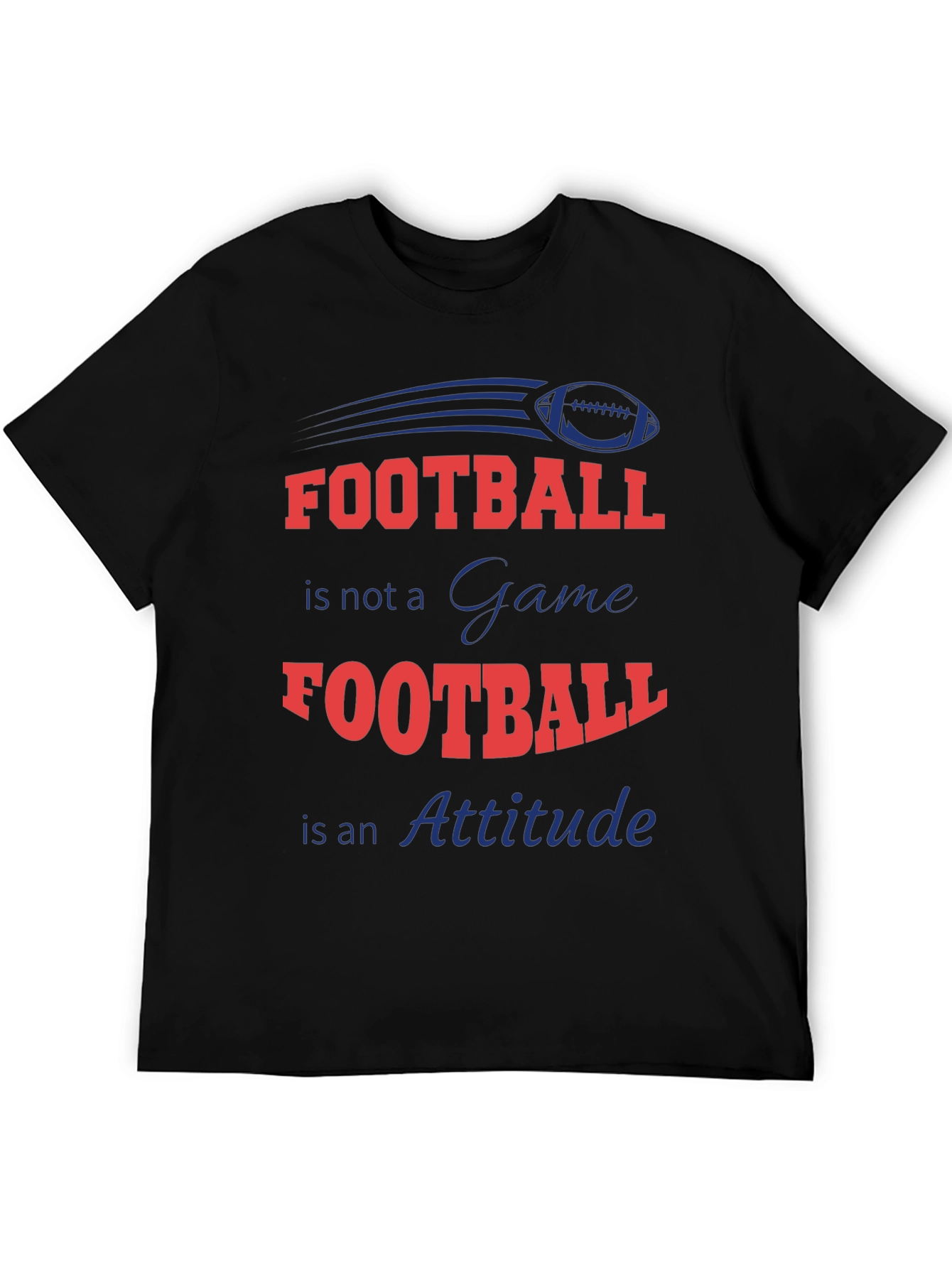 Football Attitude Graphic T-Shirt