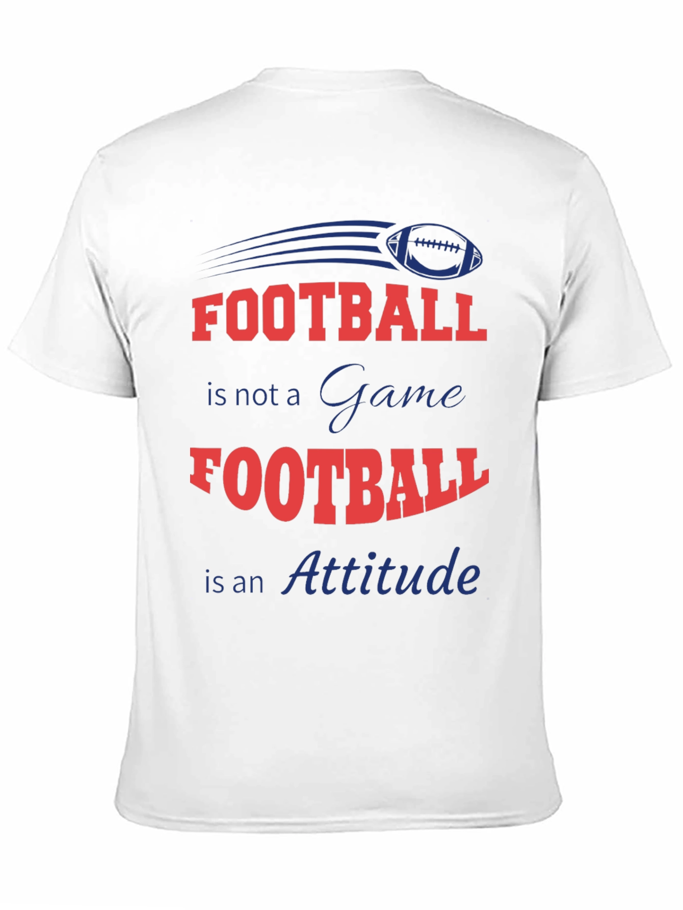 Football Attitude Graphic T-Shirt
