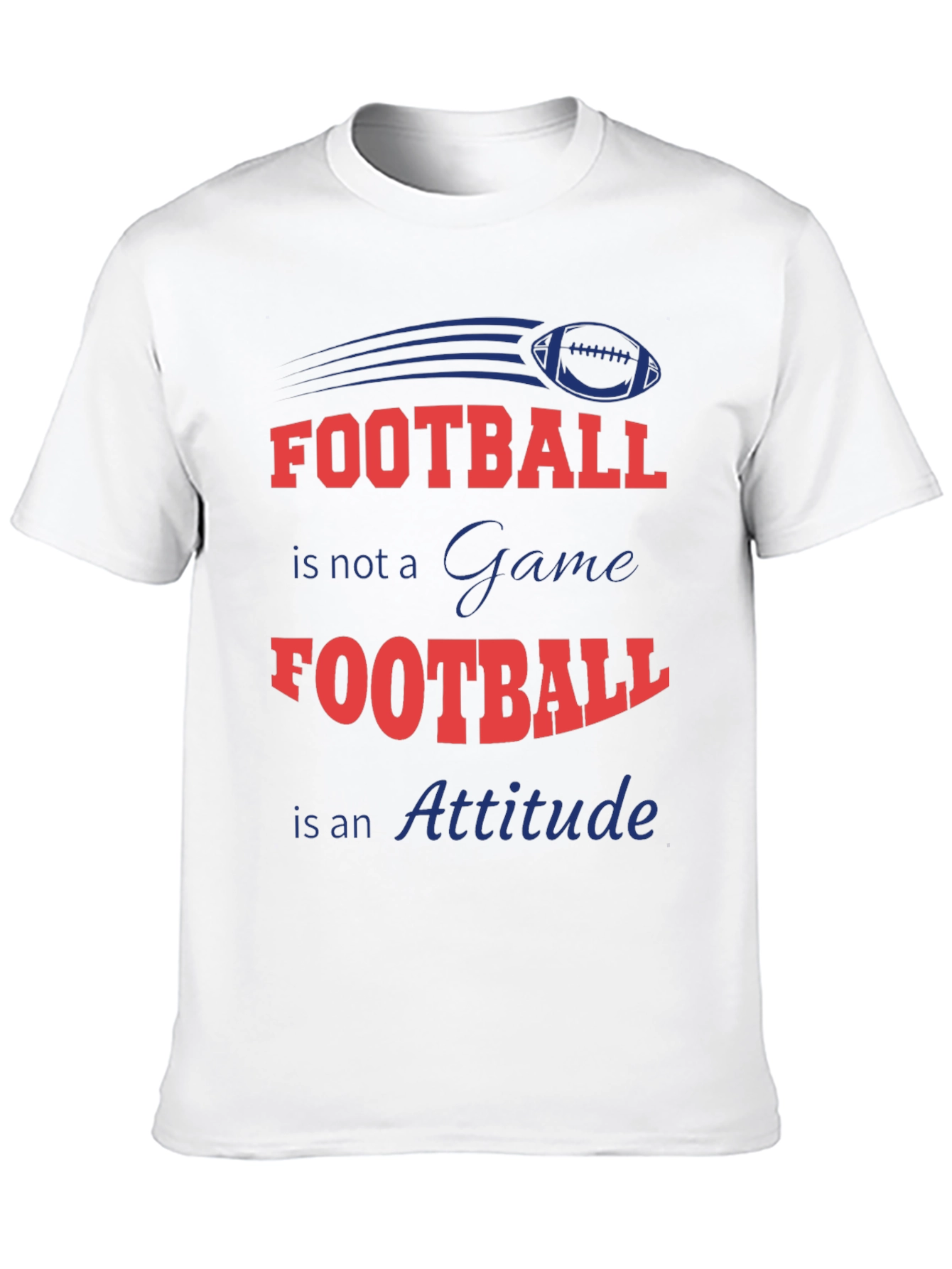 Football Attitude Graphic T-Shirt