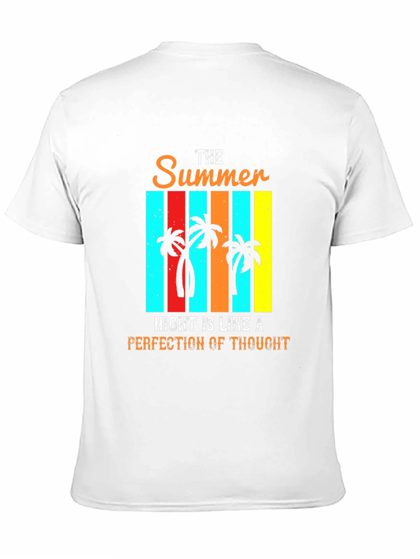 Summer Night Palm Tree Graphic T-Shirt