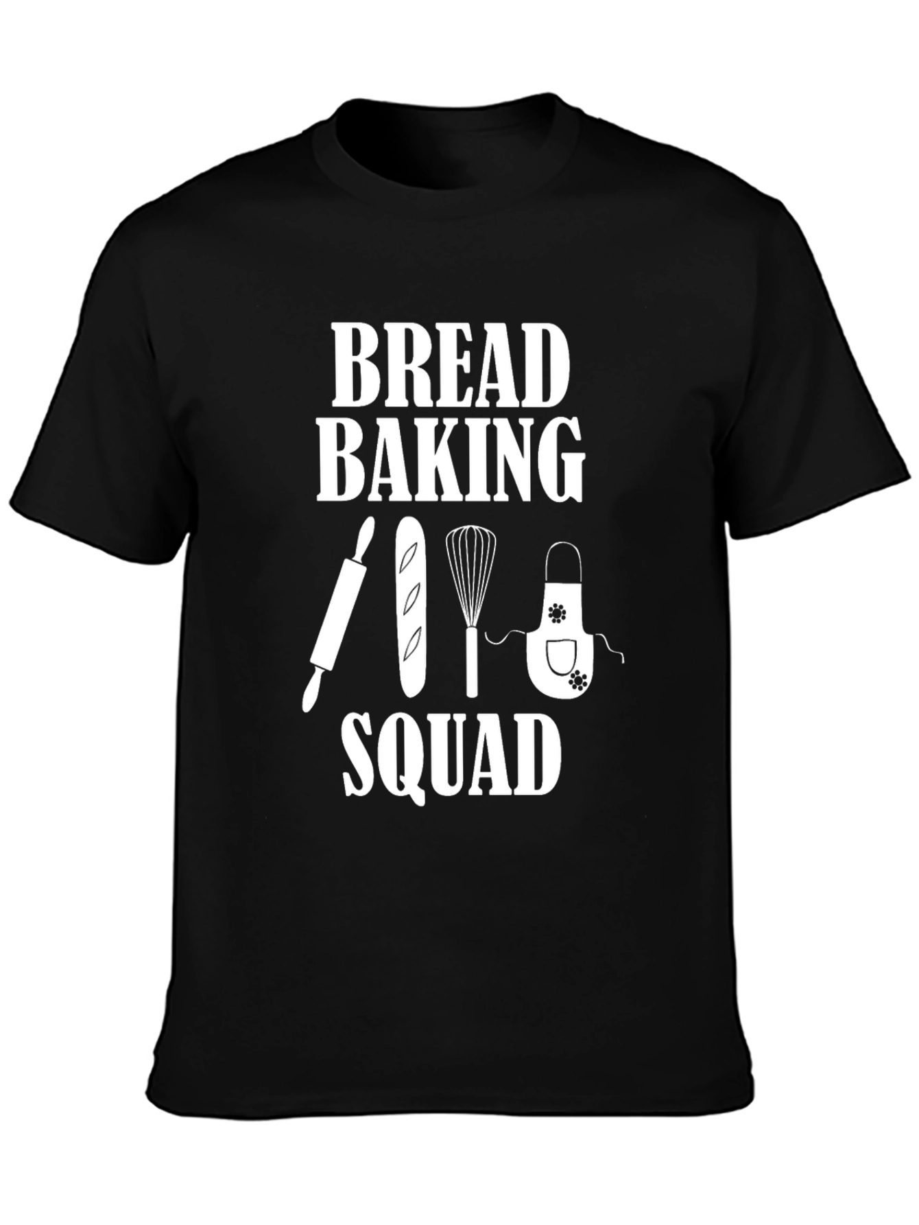Bread Baking Squad Black T-Shirt