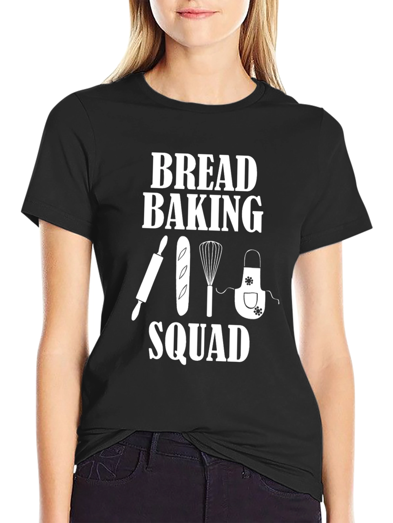 Bread Baking Squad Black T-Shirt