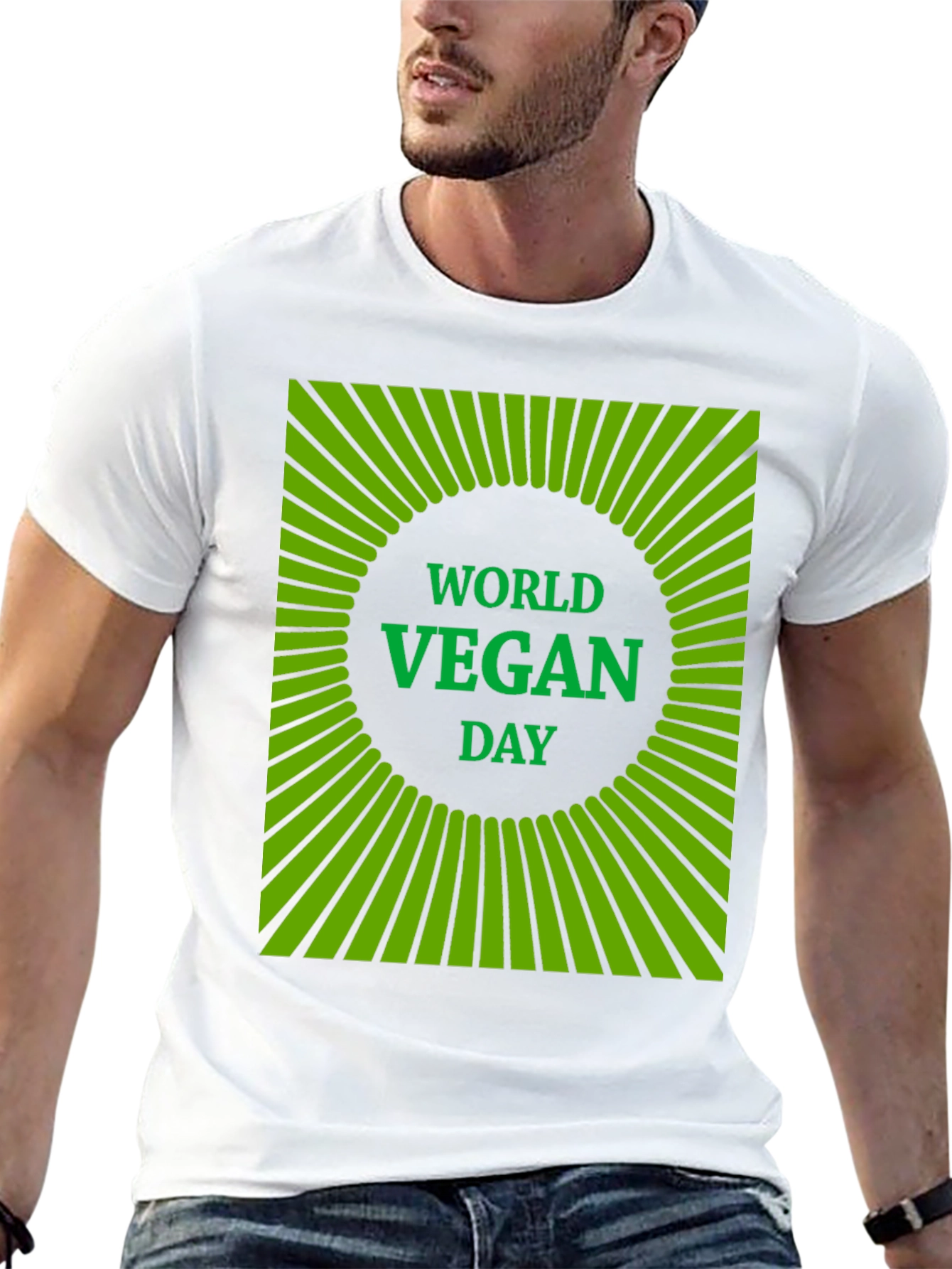 World Vegan Day T-Shirt - Green Graphic Tee
