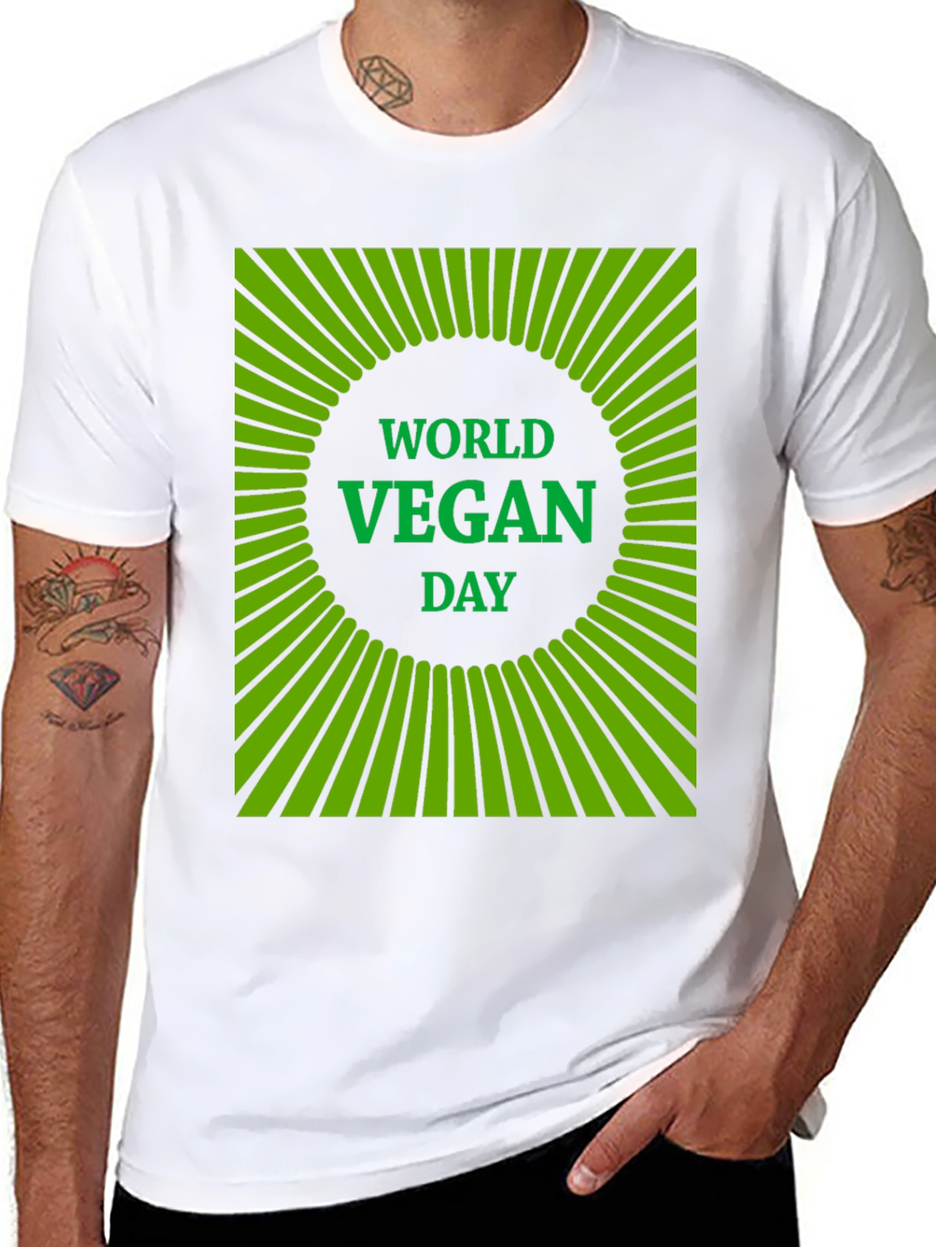 World Vegan Day T-Shirt - Green Graphic Tee