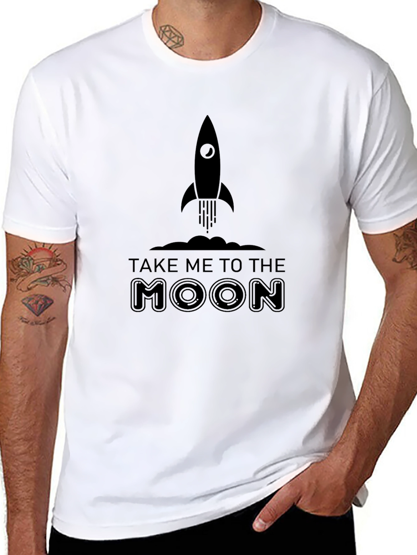 Take Me To The Moon Rocket T-Shirt