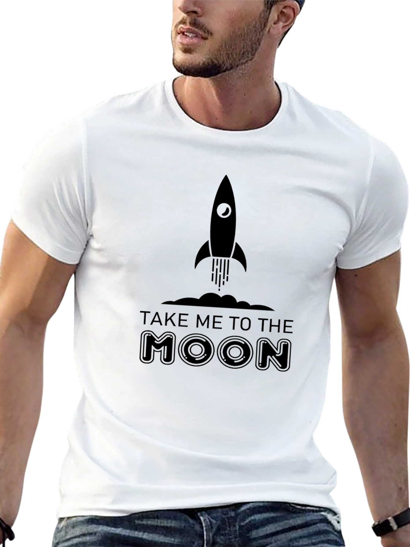 Take Me To The Moon Rocket T-Shirt