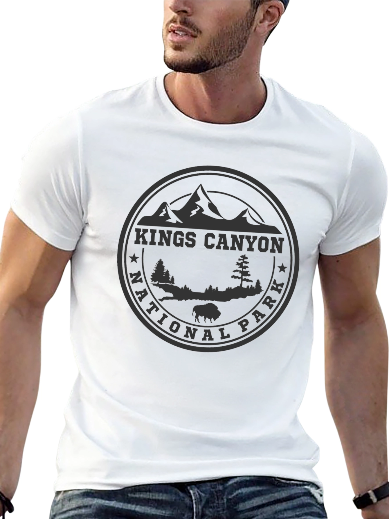 Kings Canyon National Park Black T-Shirt