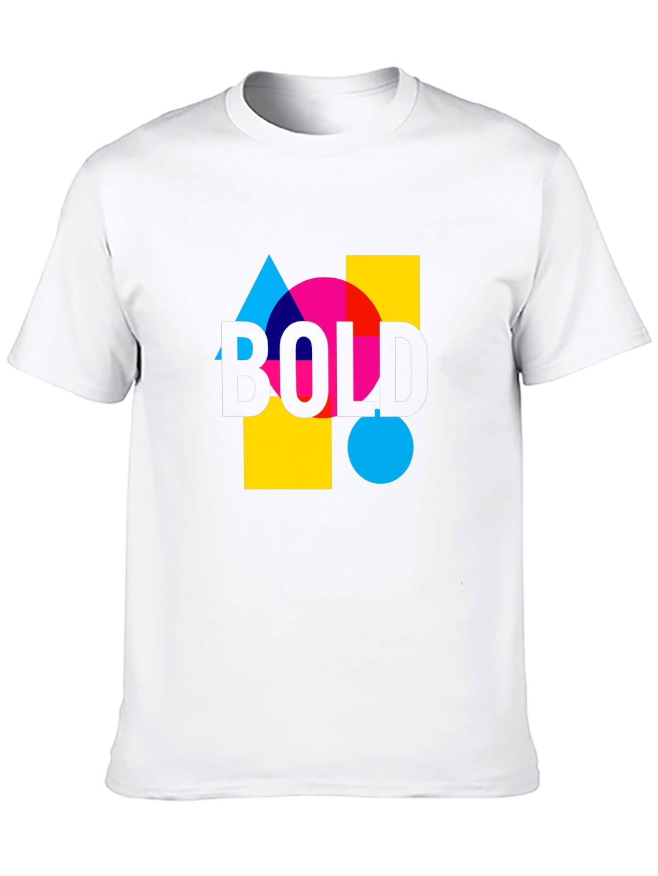 Bold Graphic Tee - Modern Design Casual Wear