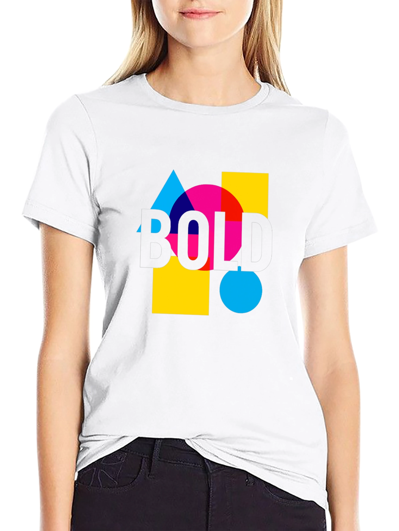 Bold Graphic Tee - Modern Design Casual Wear