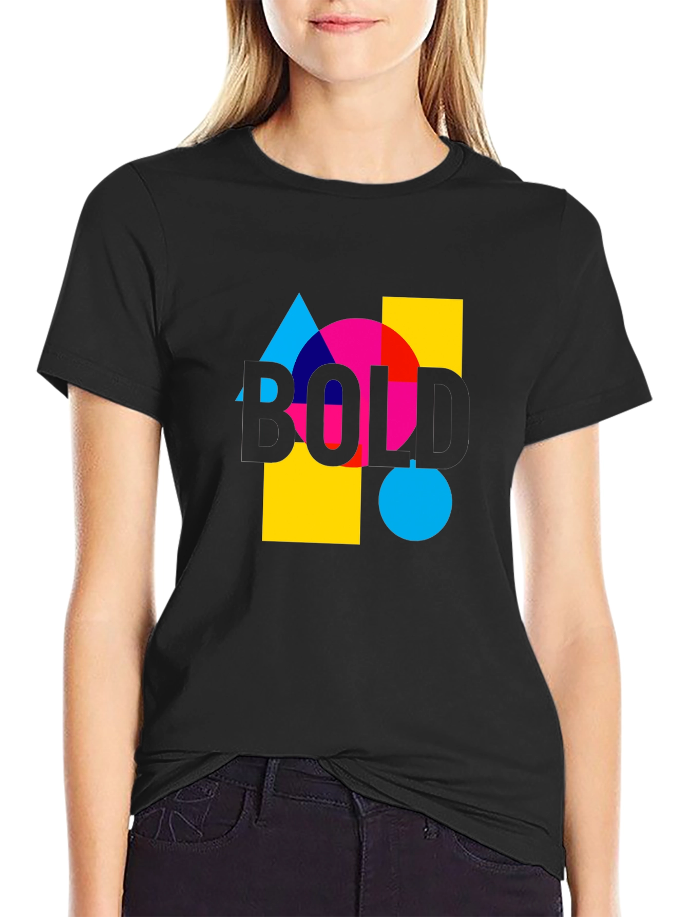 Bold Graphic Tee - Modern Design Casual Wear