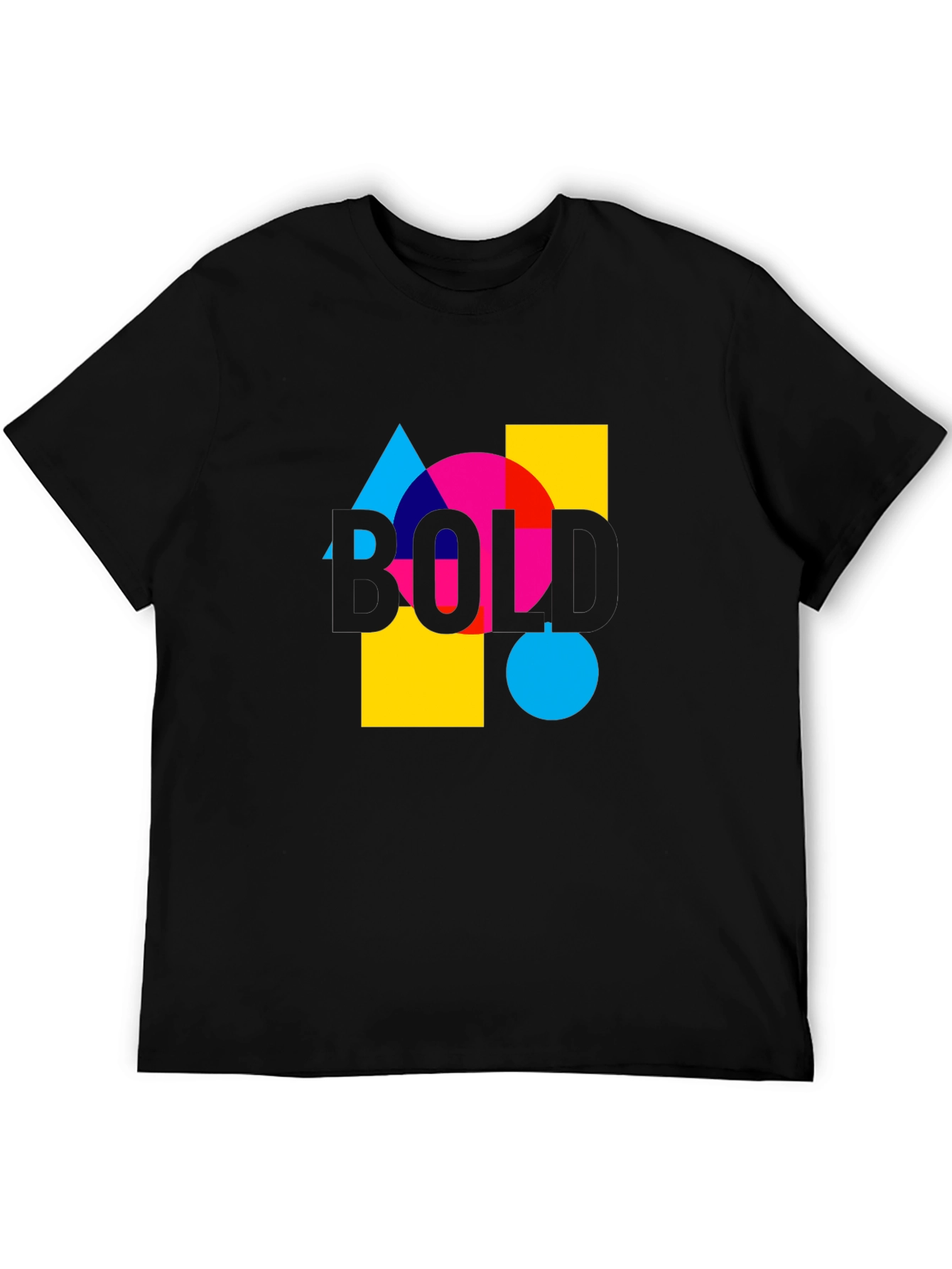 Bold Graphic Tee - Modern Design Casual Wear