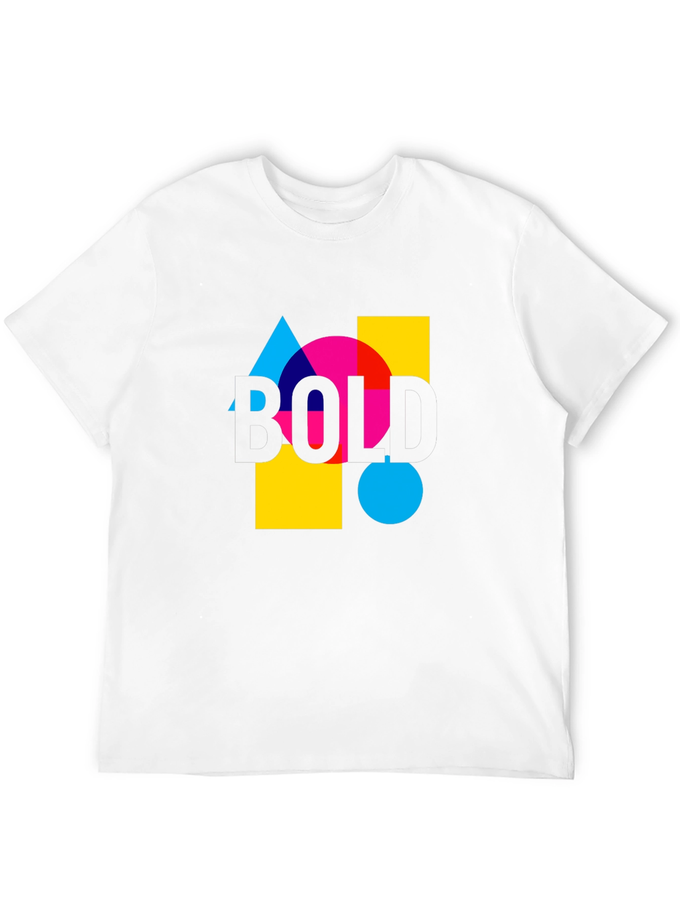 Bold Graphic Tee - Modern Design Casual Wear