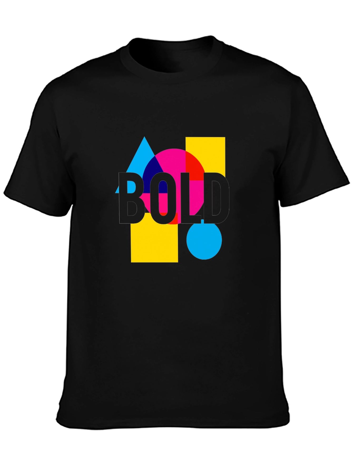 Bold Graphic Tee - Modern Design Casual Wear