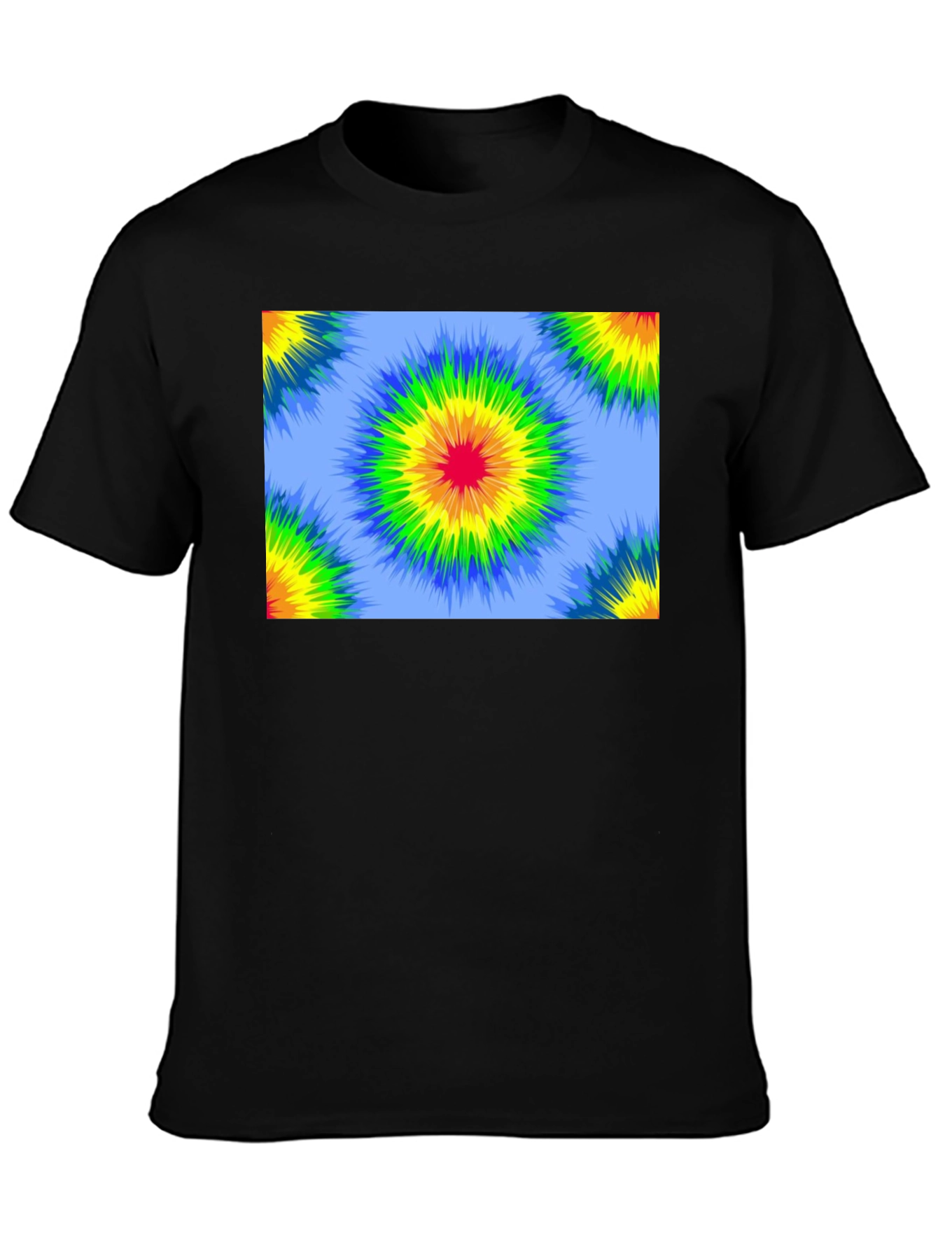 Retro Tie-Dye Black T-Shirt