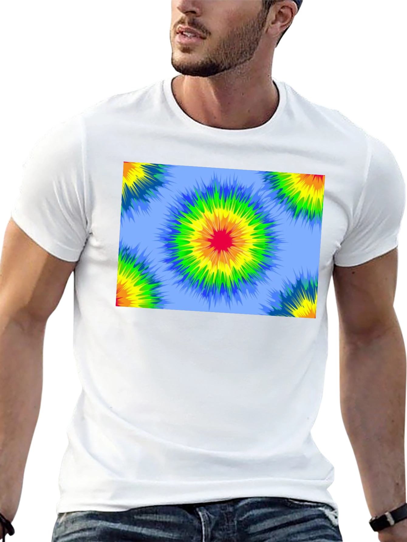 Retro Tie-Dye Black T-Shirt