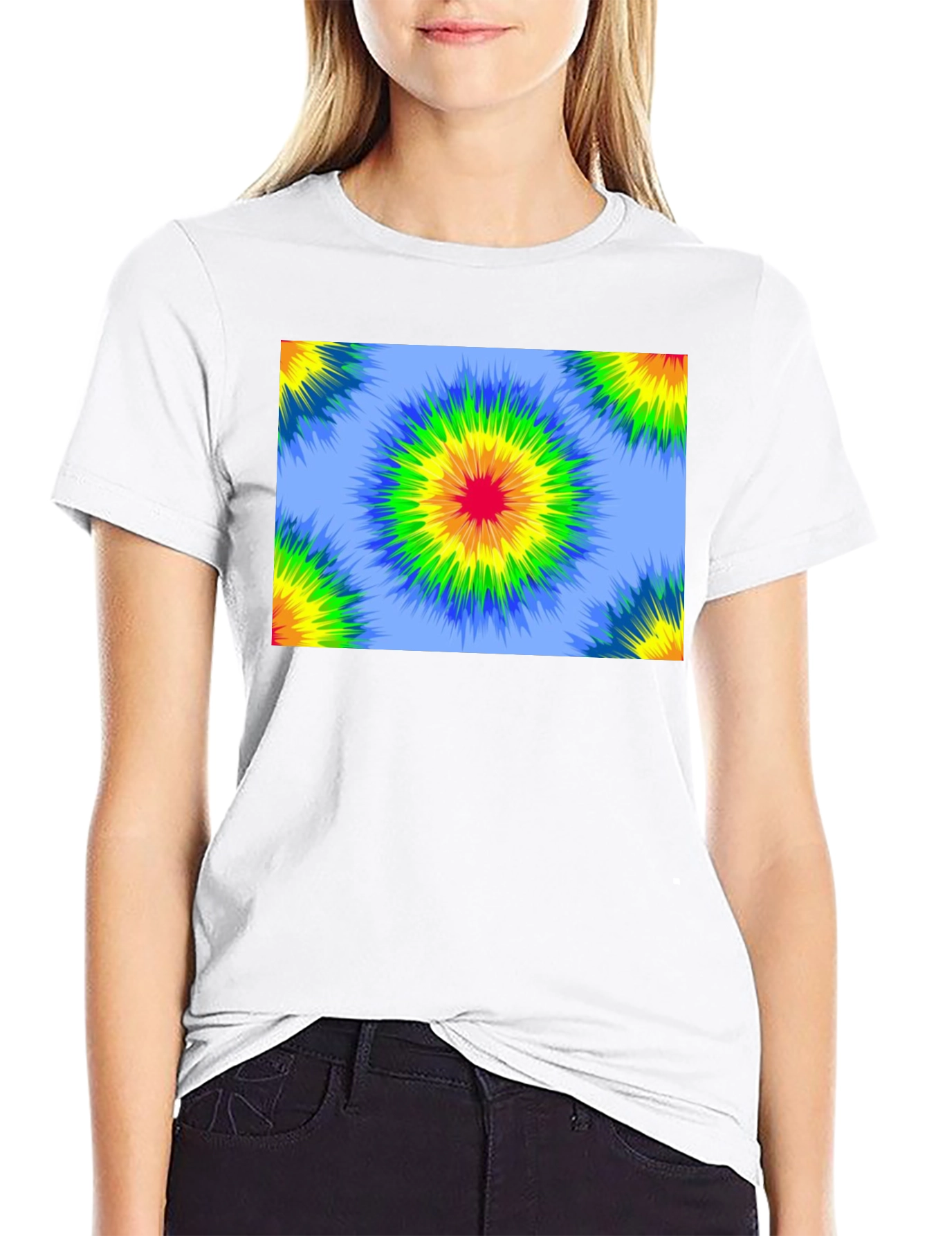 Retro Tie-Dye Black T-Shirt