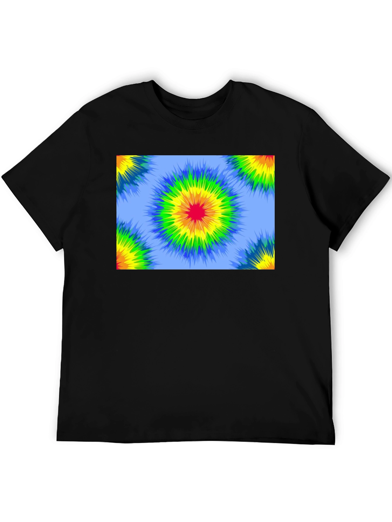 Retro Tie-Dye Black T-Shirt