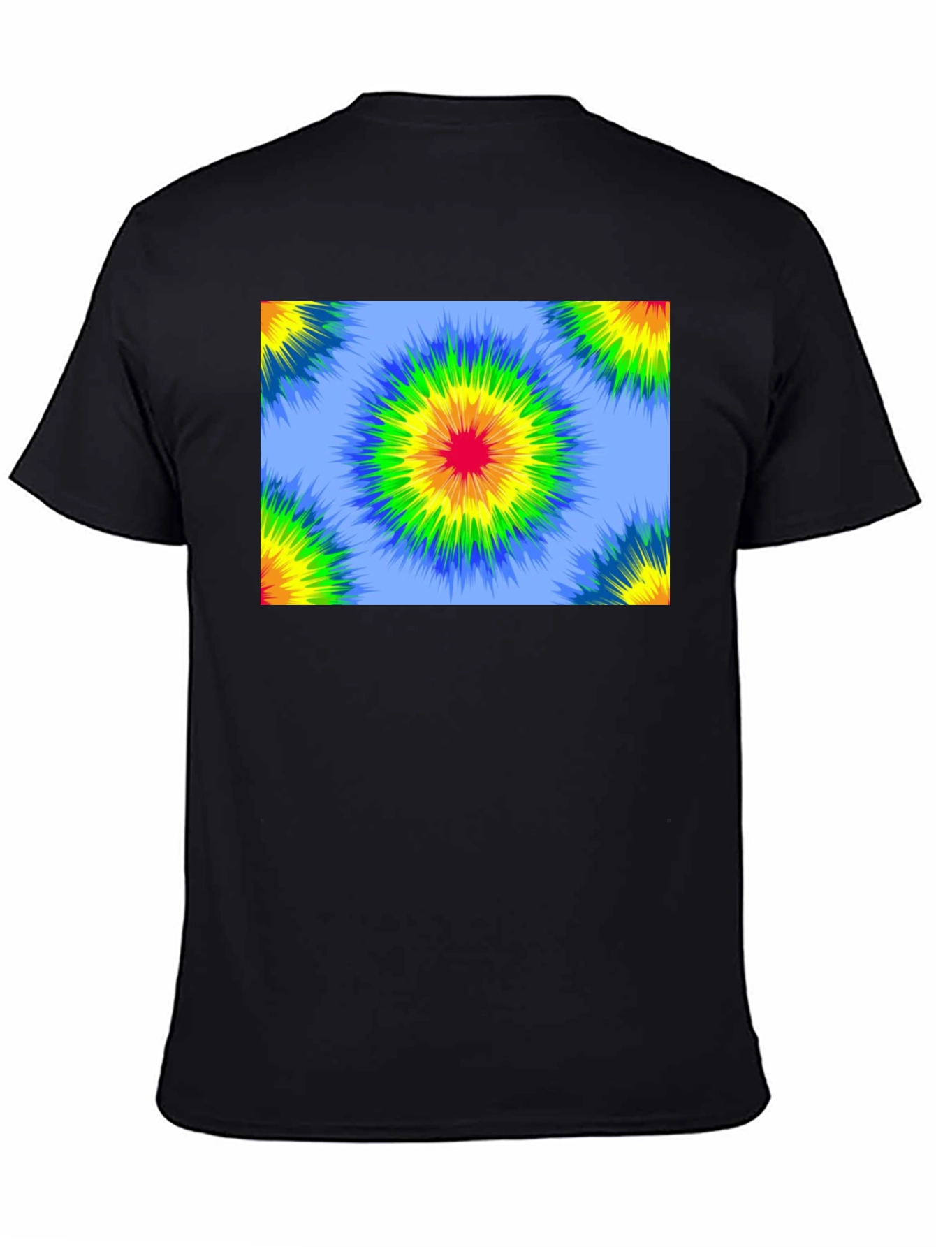Retro Tie-Dye Black T-Shirt