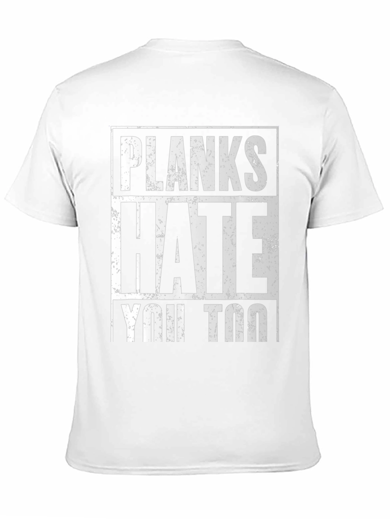 Planks Hate You Too Black Graphic T-Shirt