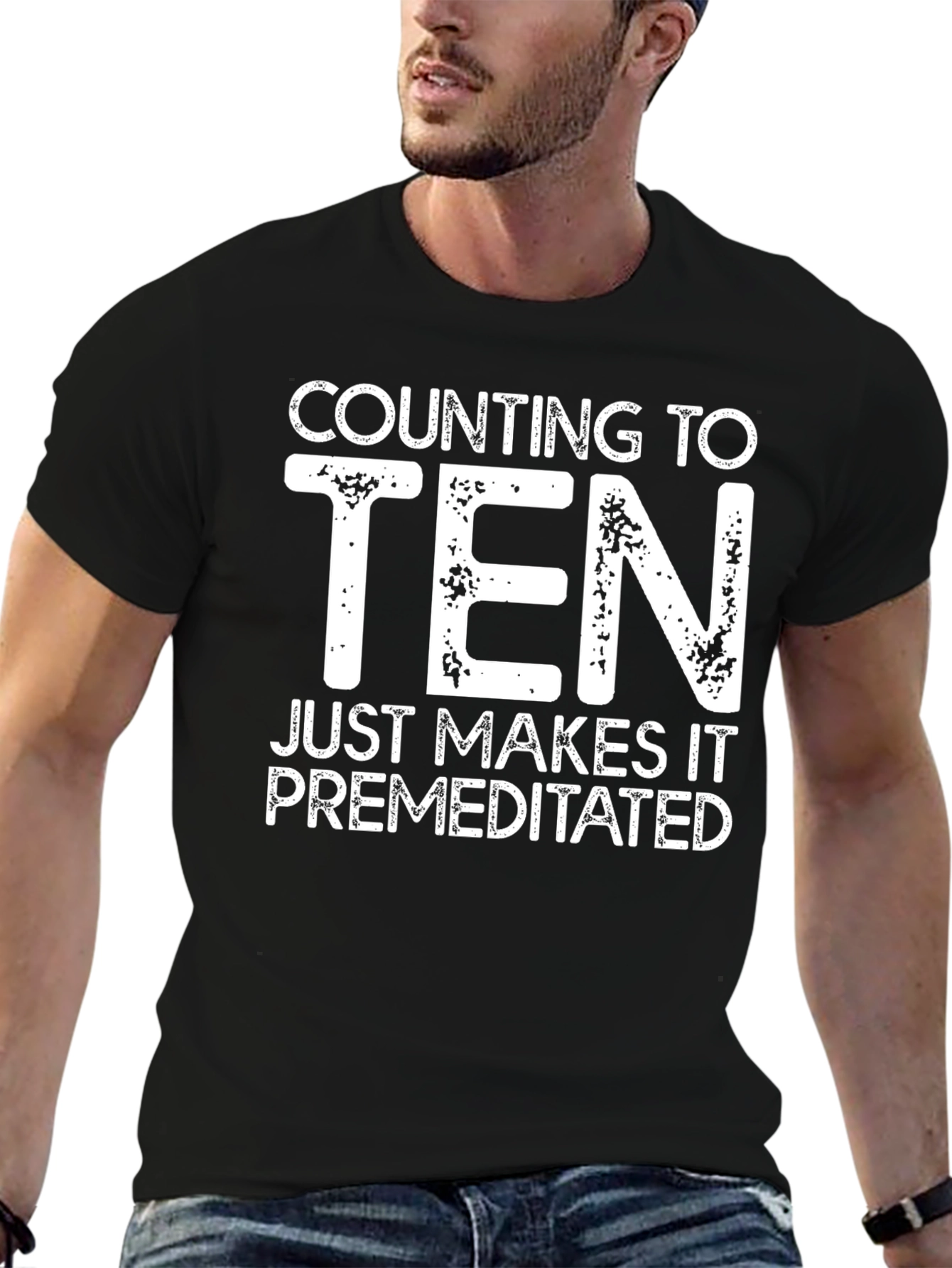 Counting To Ten Funny Graphic Tee