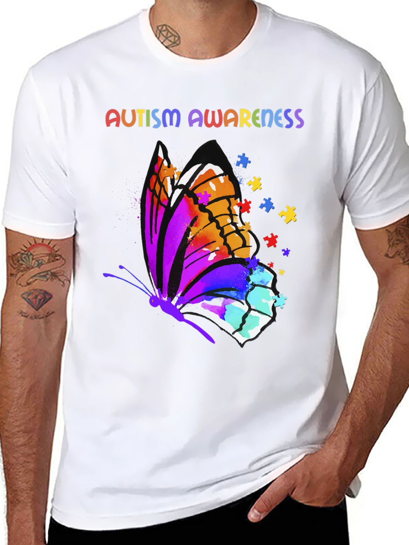 Autism Awareness Butterfly T-Shirt