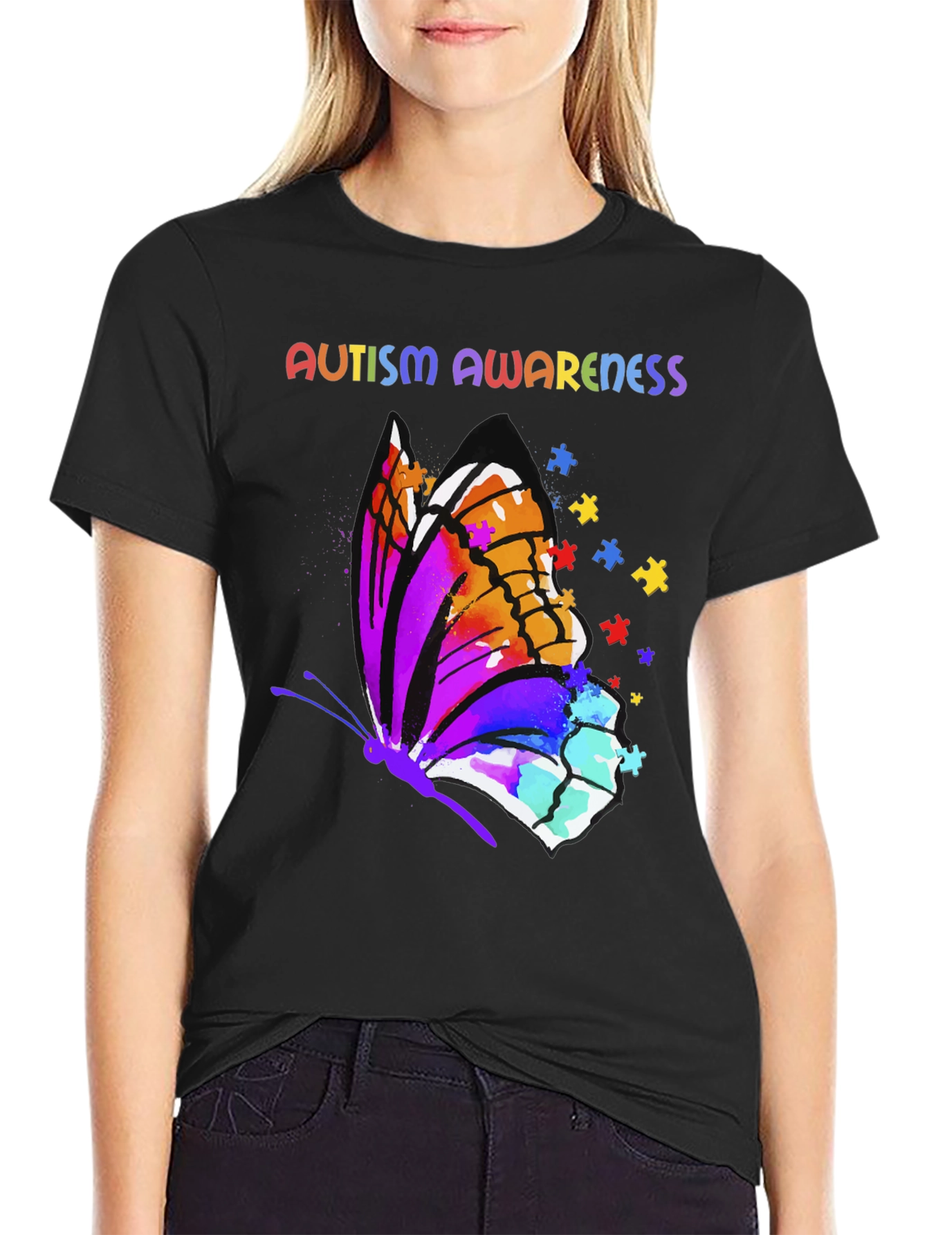 Autism Awareness Butterfly T-Shirt