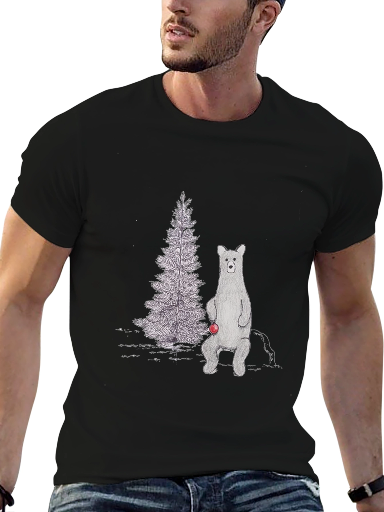 Funny Bear Christmas T-Shirt - Holiday Humor Tee