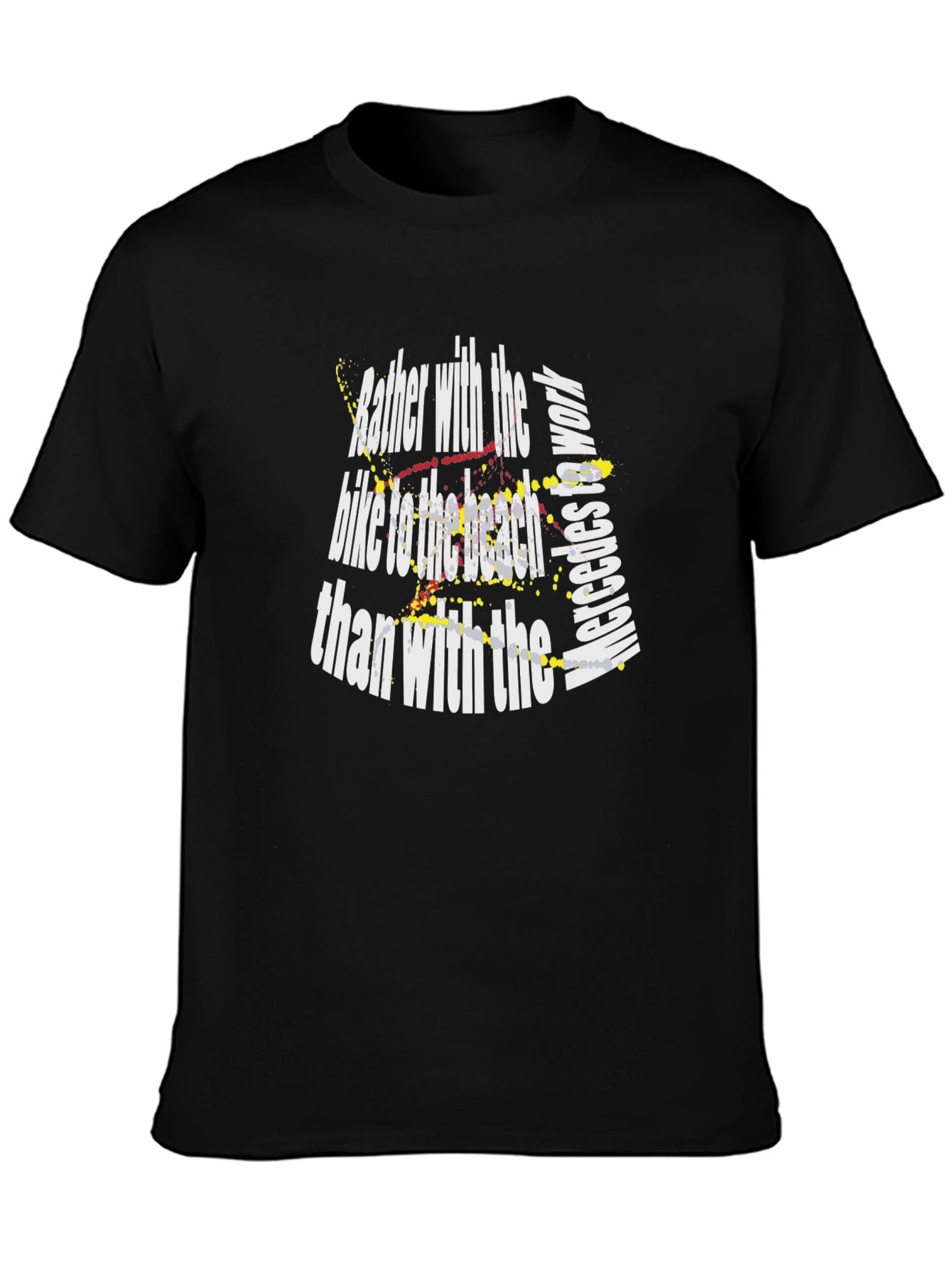 Bike to the Beach Graphic Tee - Casual Style