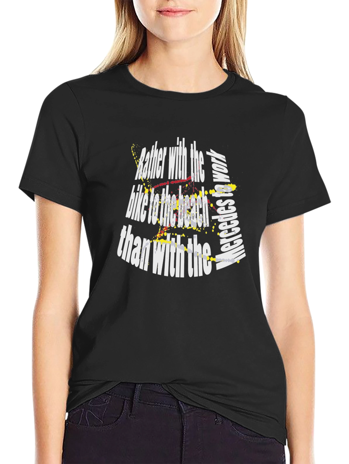 Bike to the Beach Graphic Tee - Casual Style