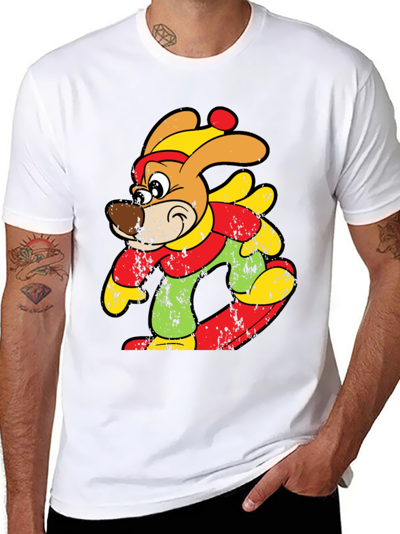 Cartoon Dog Graphic Tee