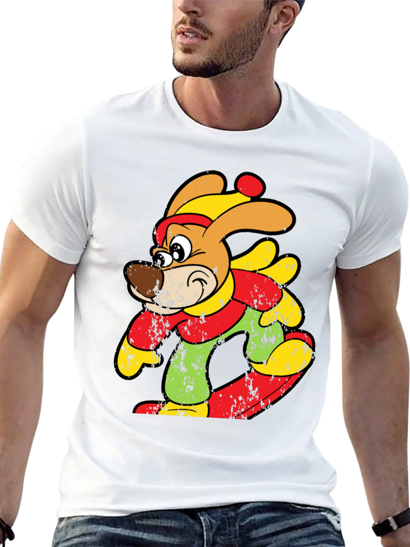 Cartoon Dog Graphic Tee