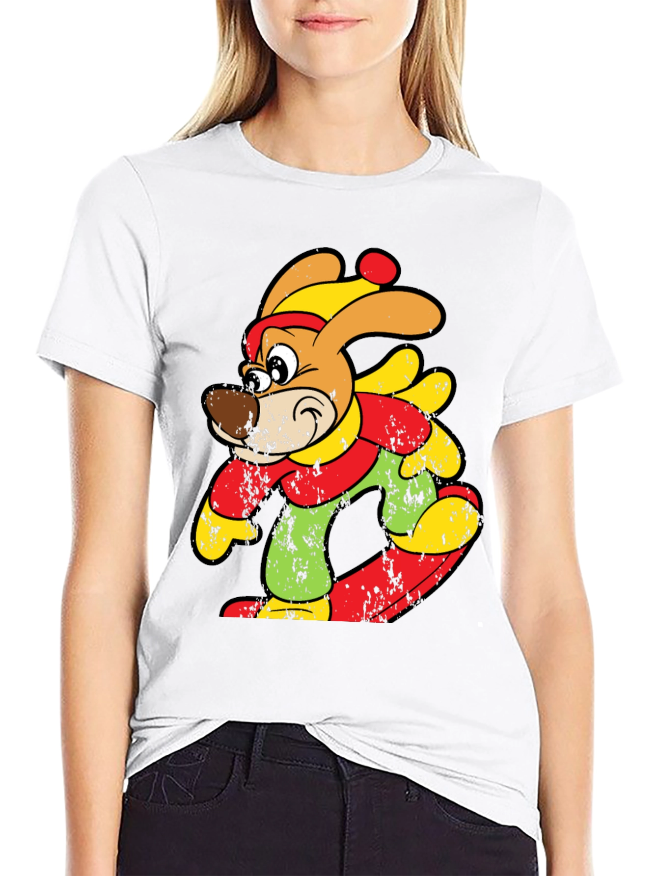 Cartoon Dog Graphic Tee
