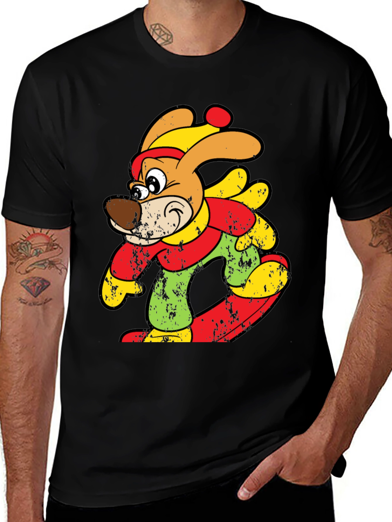 Cartoon Dog Graphic Tee