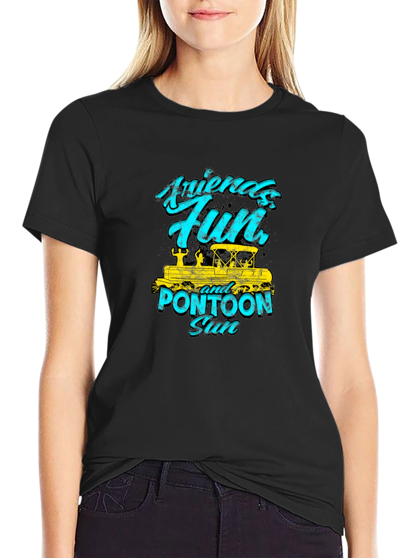 Friends Fun Pontoon Sun Graphic Tee