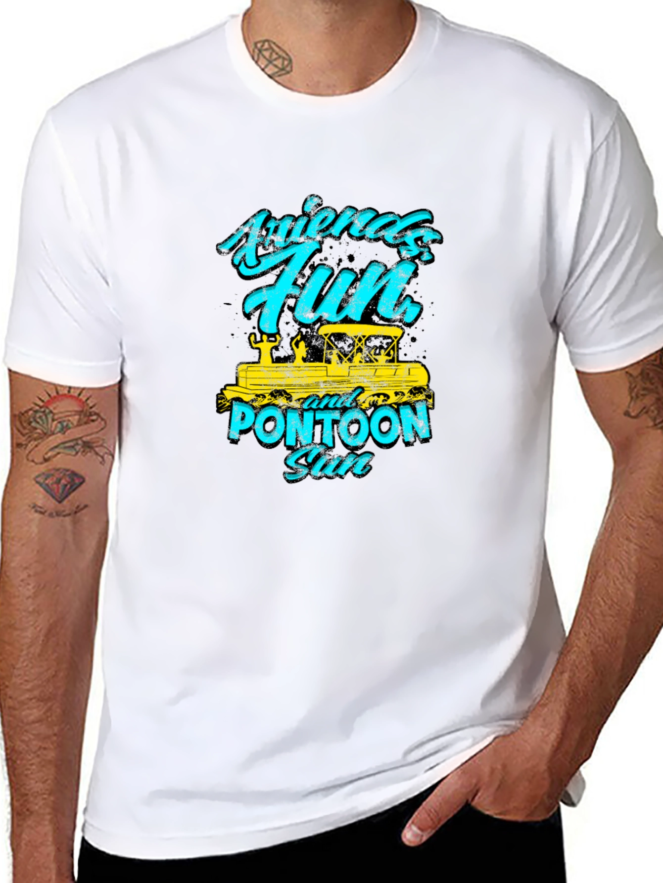 Friends Fun Pontoon Sun Graphic Tee