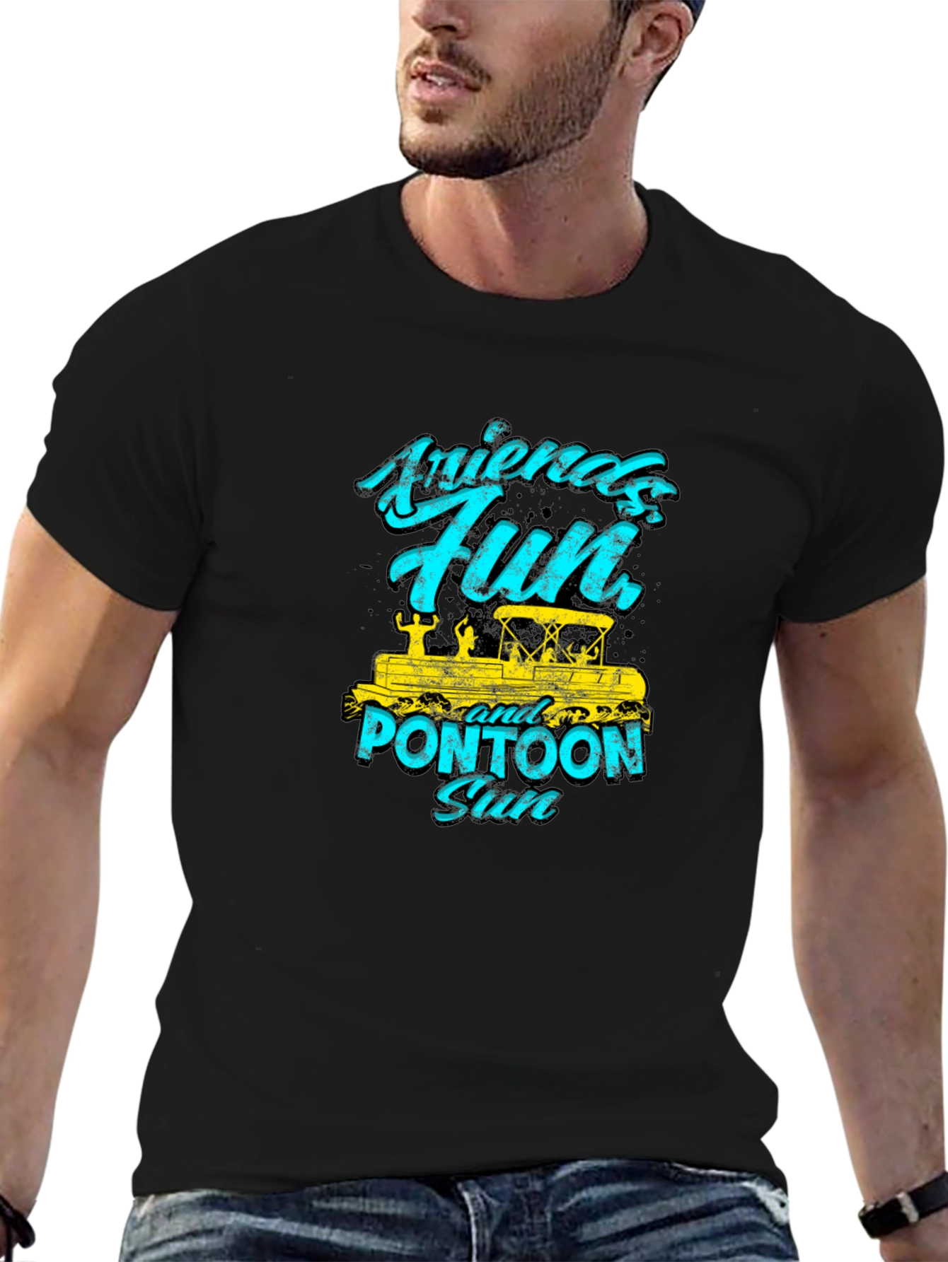 Friends Fun Pontoon Sun Graphic Tee