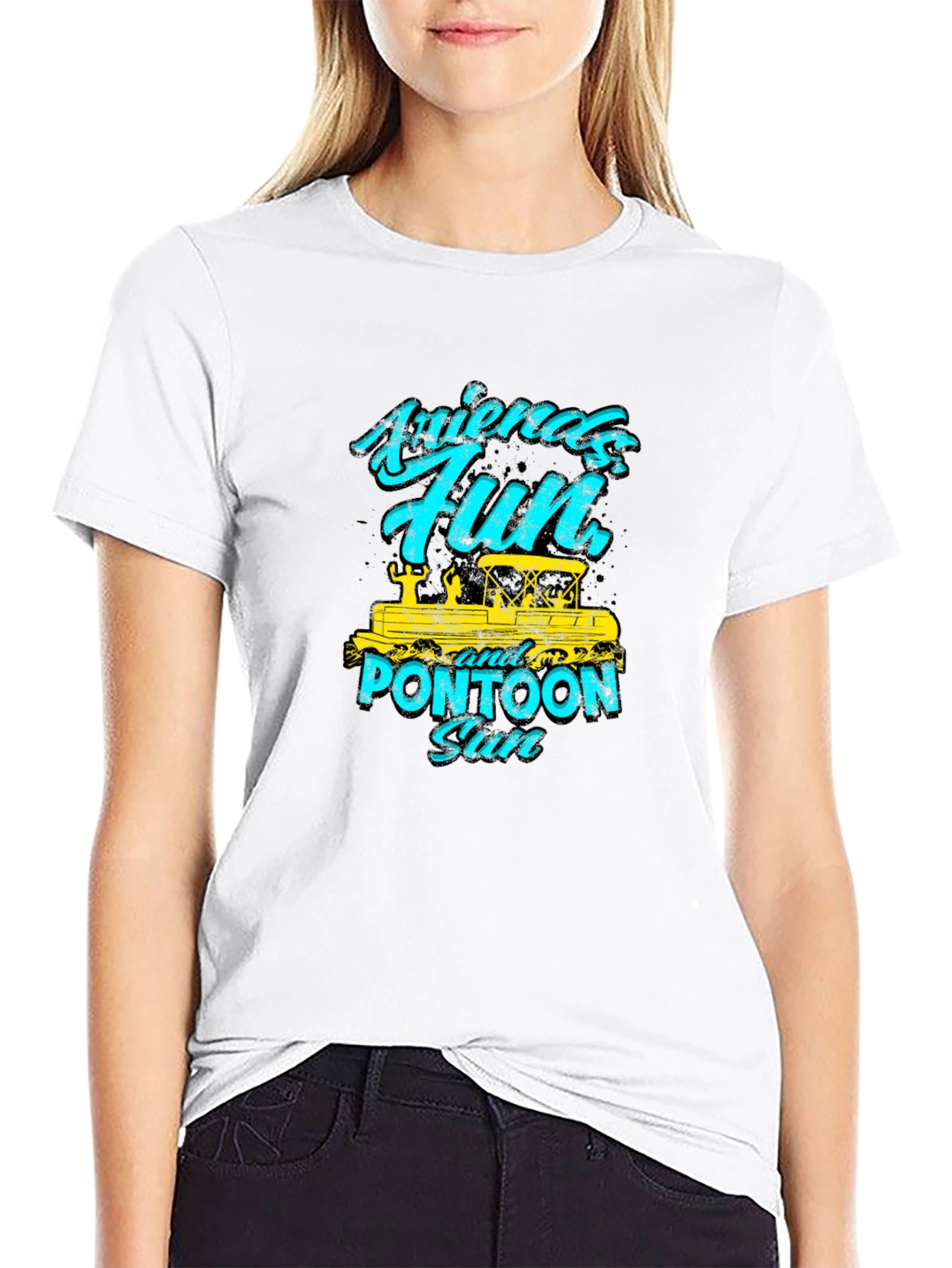 Friends Fun Pontoon Sun Graphic Tee