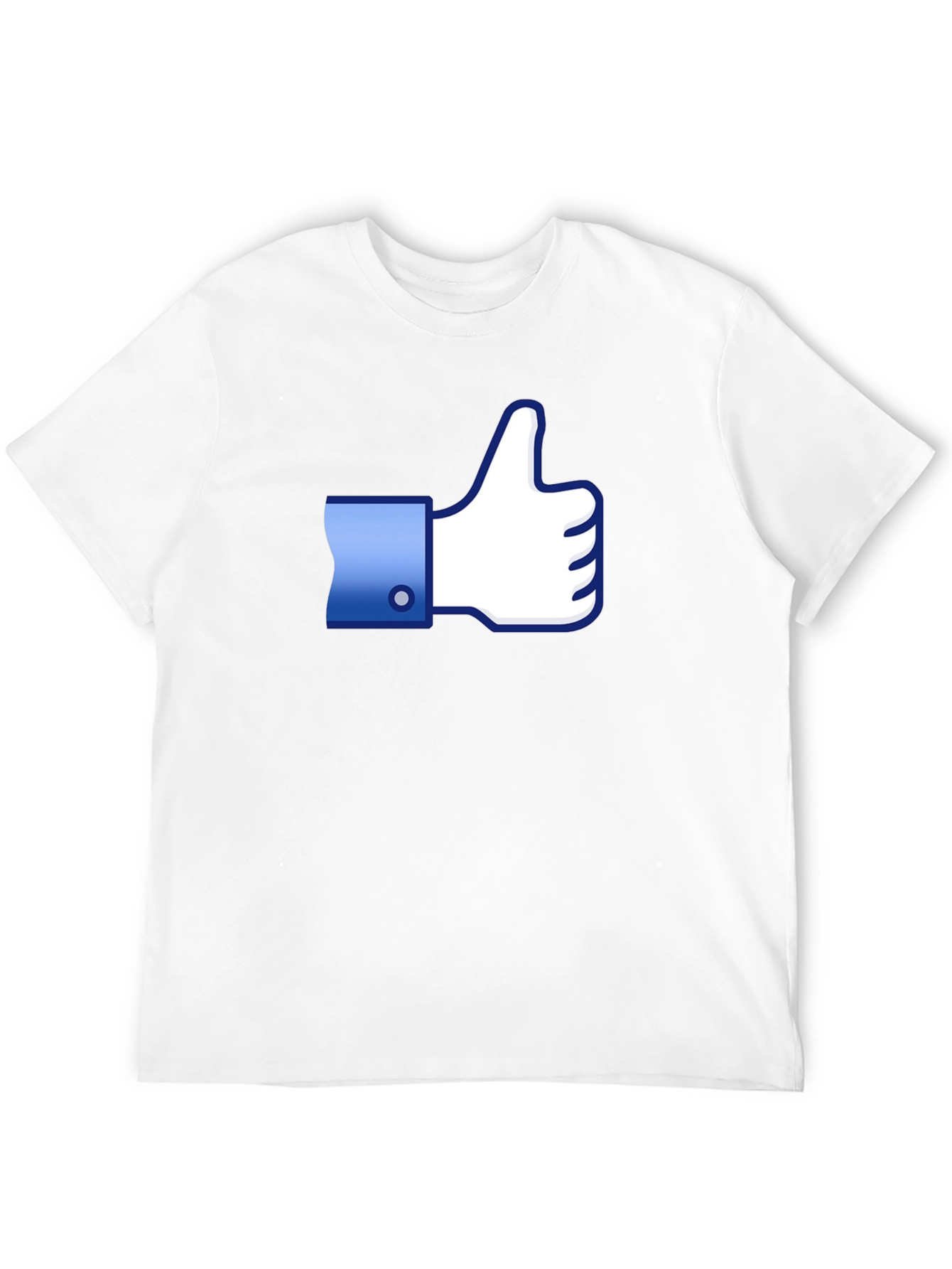 Thumbs Up Graphic Tee - Black Cotton Casual Shirt