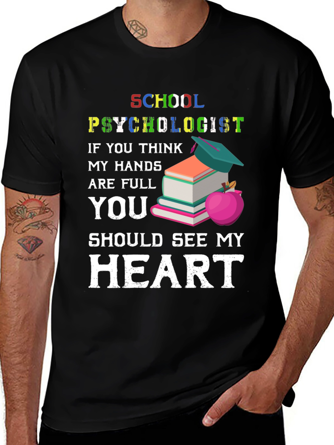 School Psychologist T-Shirt - See My Heart