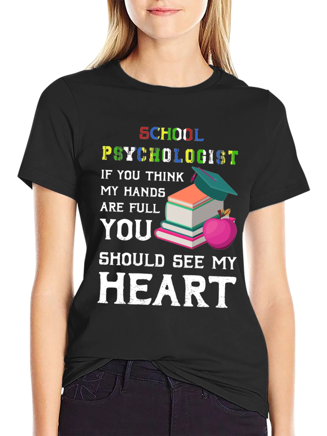 School Psychologist T-Shirt - See My Heart